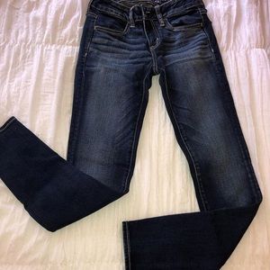 Dark denim jeans